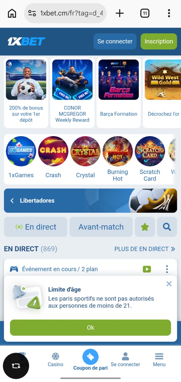 site officiel de 1xbet